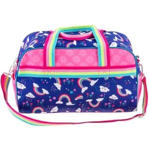 Vibrant Kids Rainbow Print Duffle Bag